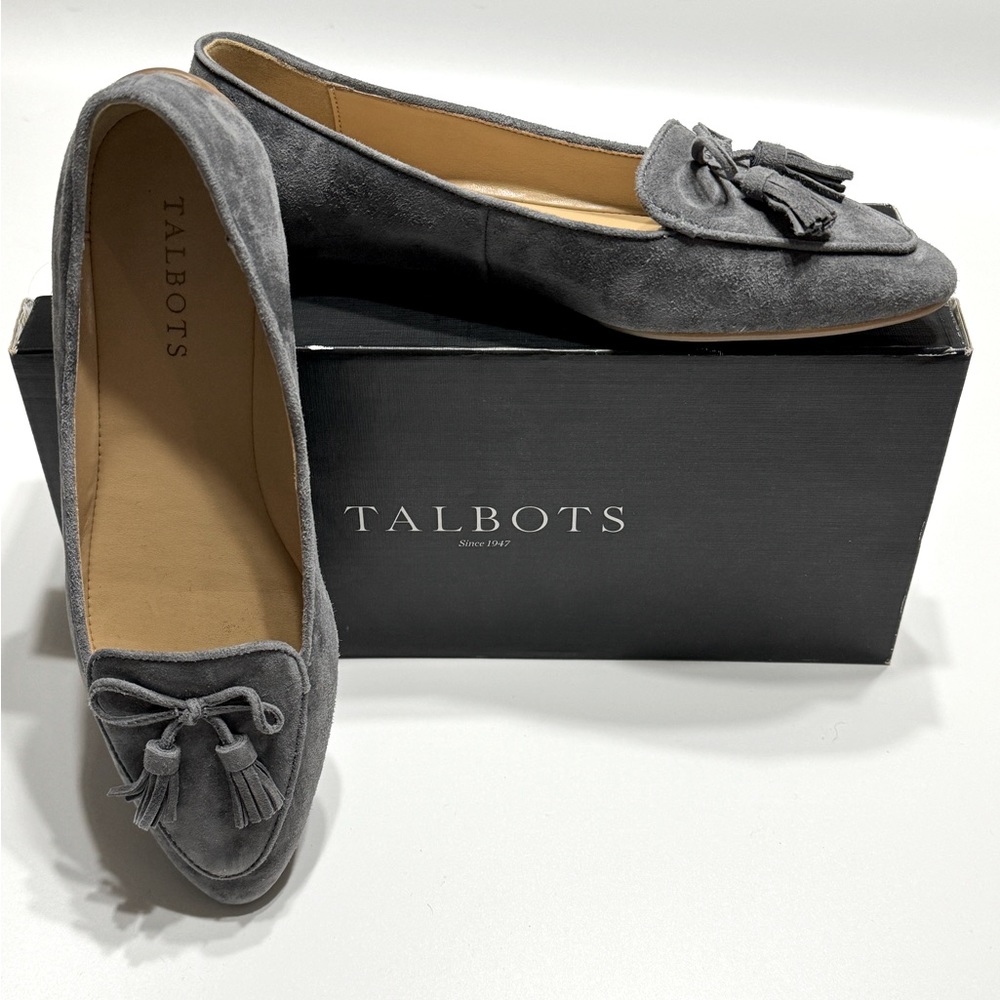 Talbots Women’s Kendall Grey Francesca Bow Shoes